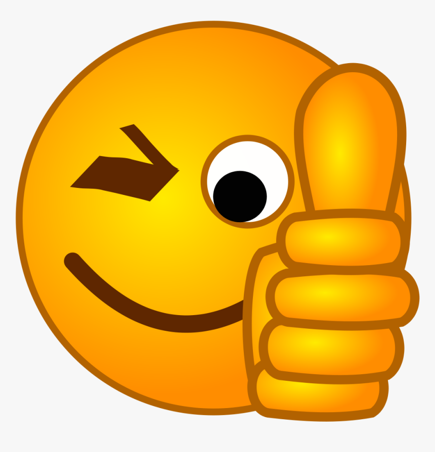 File - Smirc-thumbsup - Svg - Wikimedia Commons - Thumbs - Thumbs Up Smiley, HD Png Download
