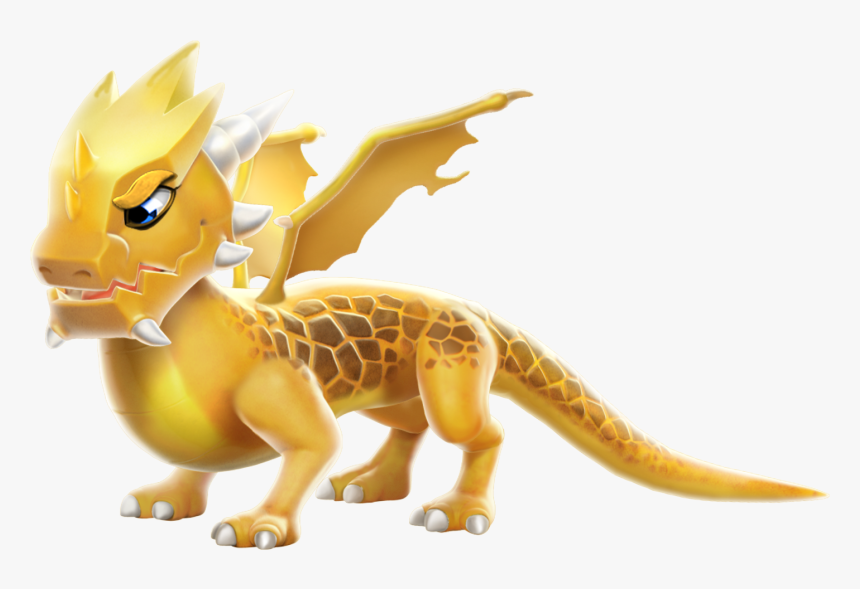 Gold Dragon Png - Dragon Mania Legends Golden Dragon, Transparent Png