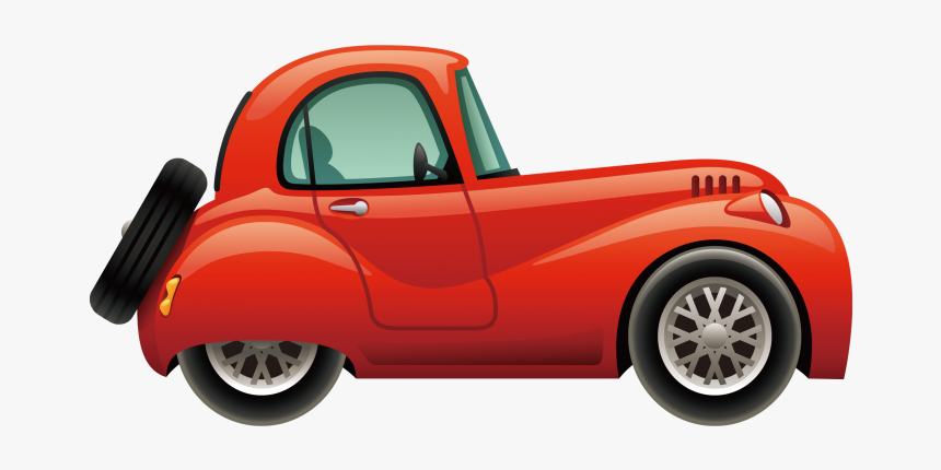 Red Car Png Clipart Free Download Searchpng - Antique Car, Transparent Png