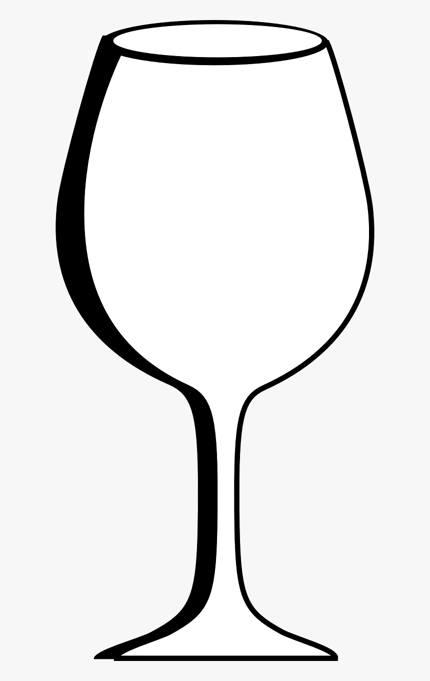Verre De Vin Vide Png, Transparent Png