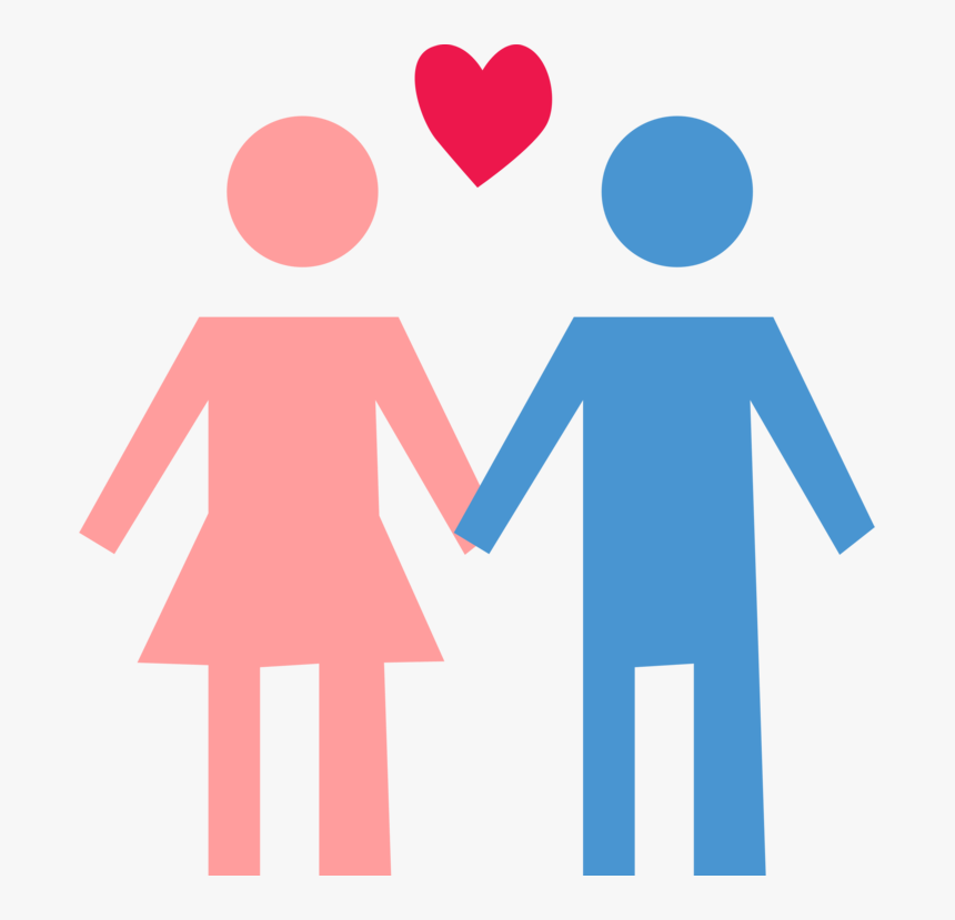 Interaction,love,text - Straight Couple Clipart, HD Png Download