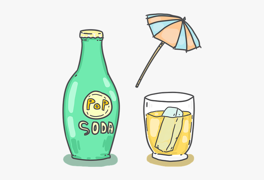 Soda, Pop, Drink, Food, Snack, Menu, Ice, Cool - Illustration, HD Png Download