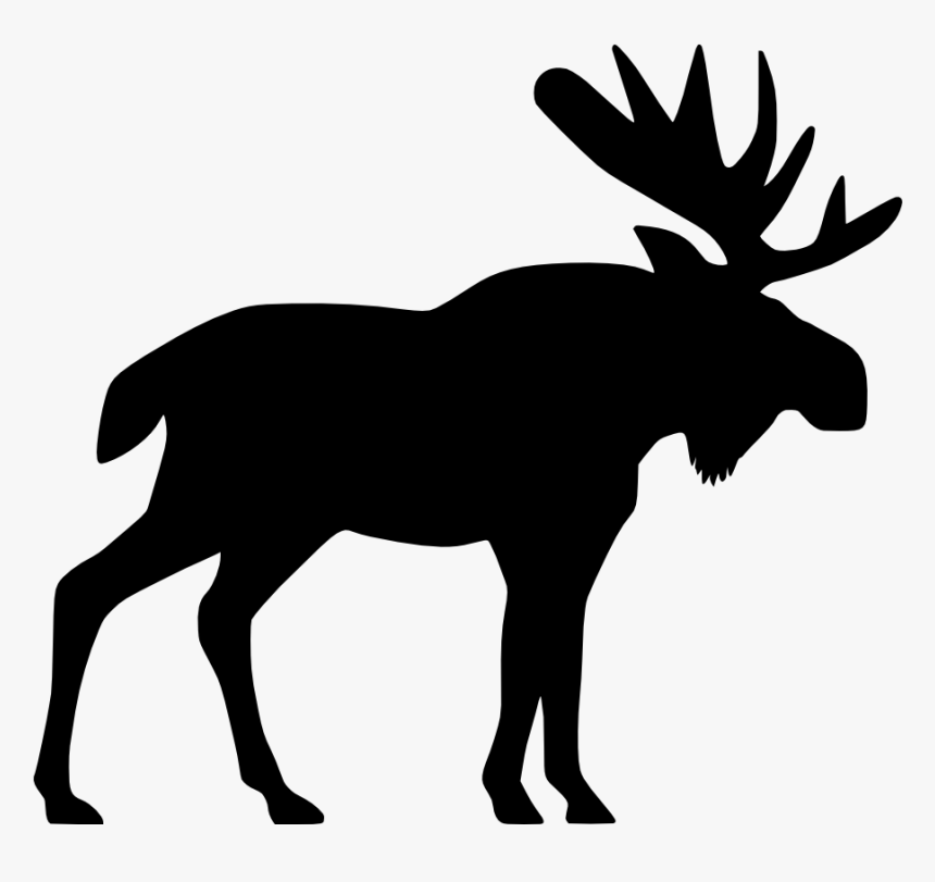 Sweatshirt Moose Salt & Pepper Shakers Squirrel T-shirt - Moose Silhouette, HD Png Download