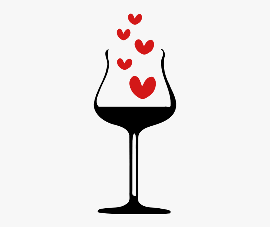 Cheers Hearts Wine Glass Standard Weight - Wine Glass Clipart, HD Png Download