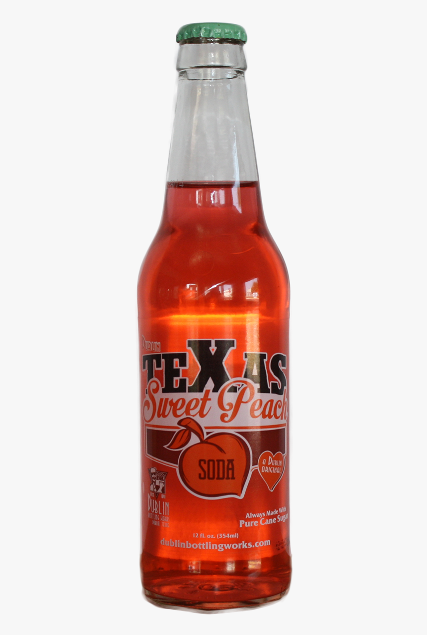Dublin Texas Sweet Peach Soda Glass Bottle Case - Glass Bottle, HD Png Download
