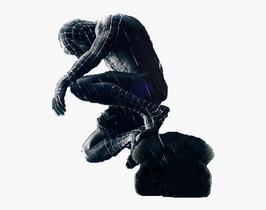 Spiderman Black Transparent Background - Spiderman Black Png, Png Download