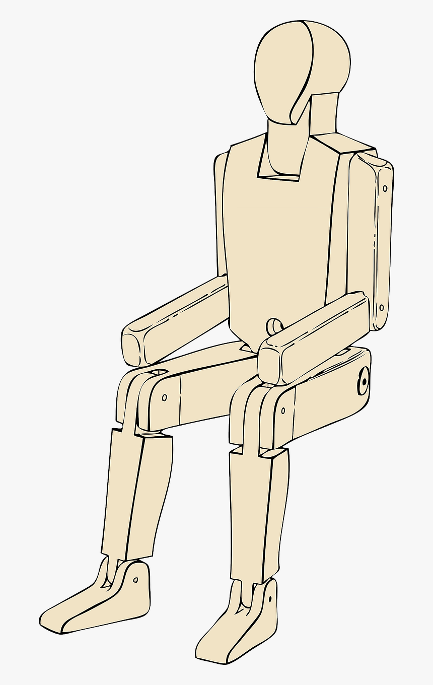 Mannequin Clip Art - Sitting, HD Png Download