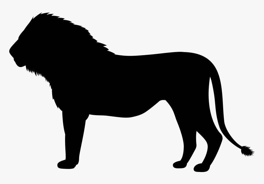 Lion Clip Art - St Bernard Silhouette Png, Transparent Png
