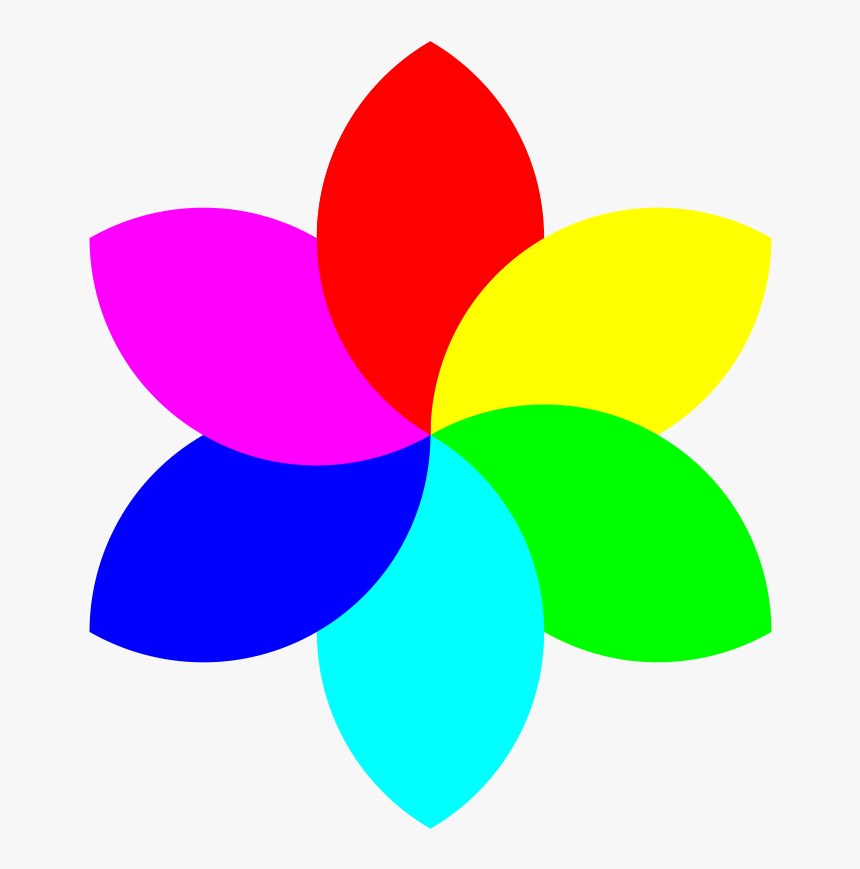 Size Small Flower Clipart - 6 Petal Flower, HD Png Download