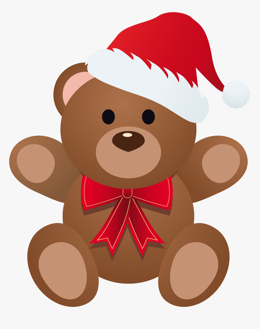 Christmas Bear Png - Christmas Teddy Clip Art, Transparent Png