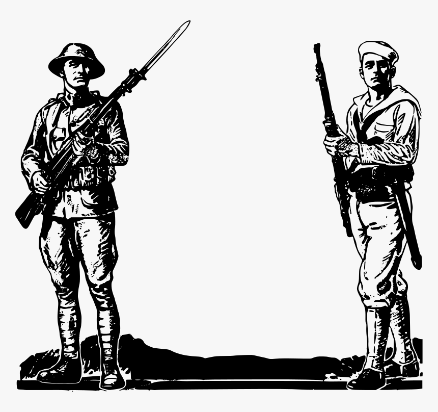 Solider And Sailor - World War 1 Png, Transparent Png