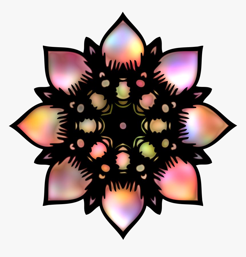 Abstract Flower 4 Clip Arts - Mehndi Vector, HD Png Download