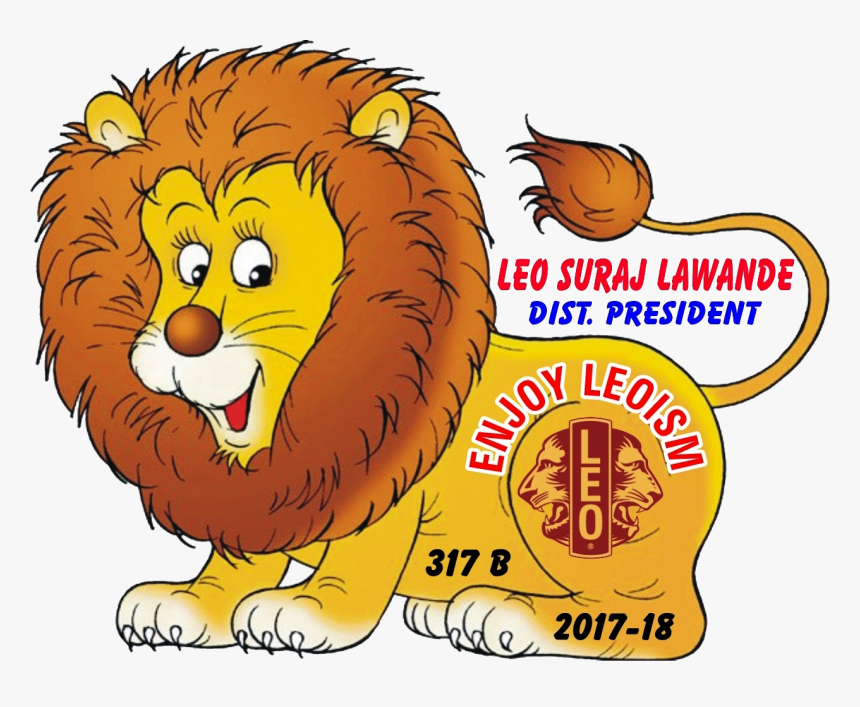 Leo District 317 B 2017-18 Logo - Lion Picture For Kids, HD Png Download