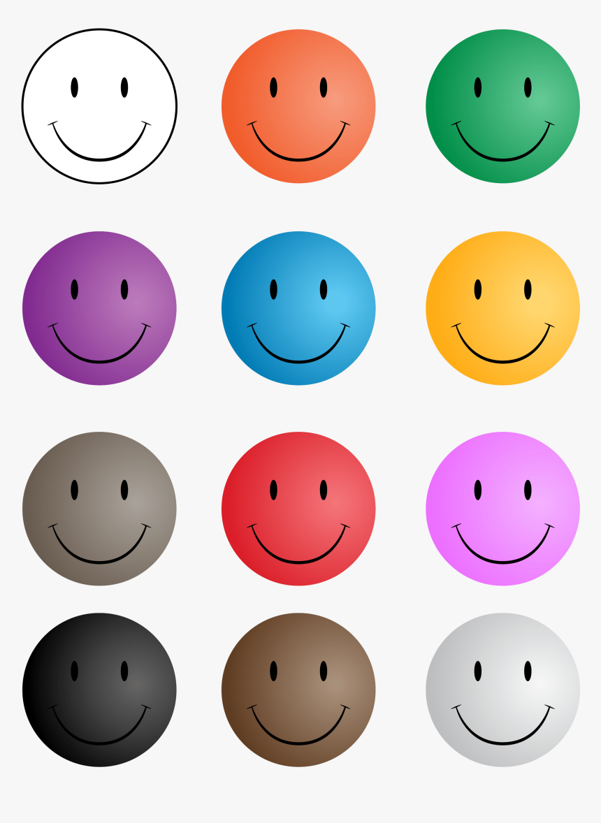 Printable Smiley Face Cut Outs Rainbow Classroom Decor Sprinkle 