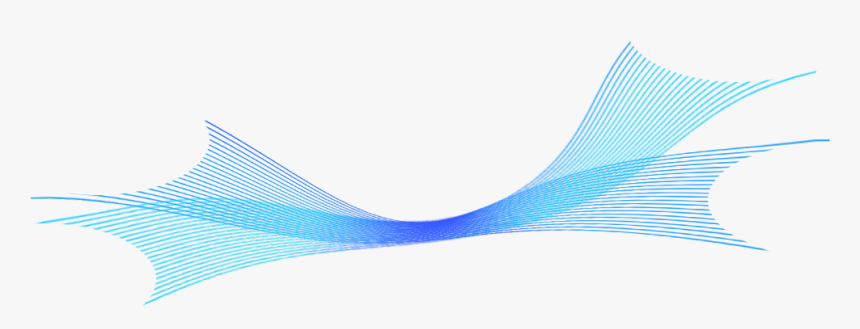 Blue Abstract Lines Transparent Image - Blue Line Art Png, Png Download