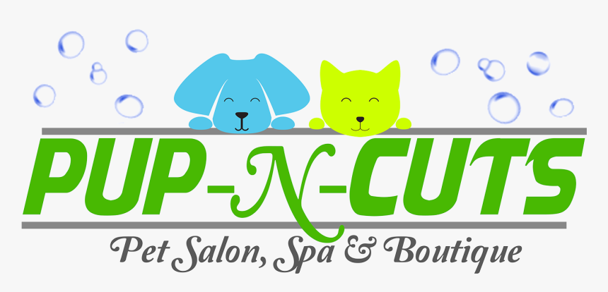 Pup N Cuts Logo - Cartoon, HD Png Download