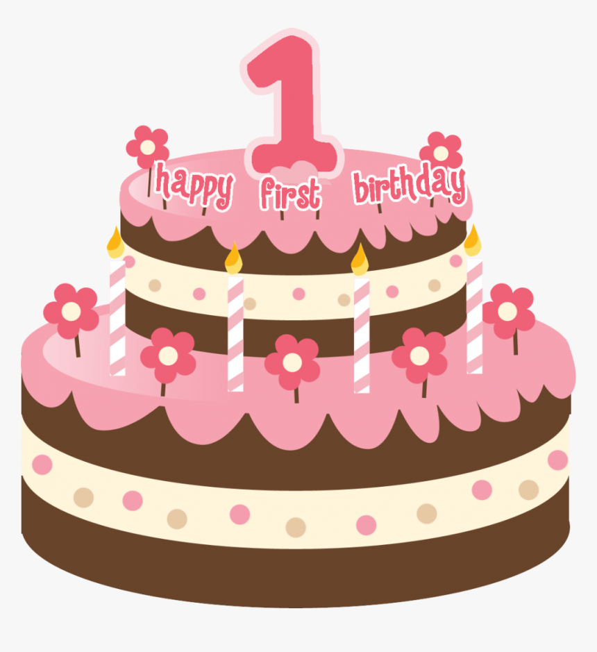 Download Birthday Cake Png Clipart For Designing Projects - 1st Birthday Cake Png, Transparent Png