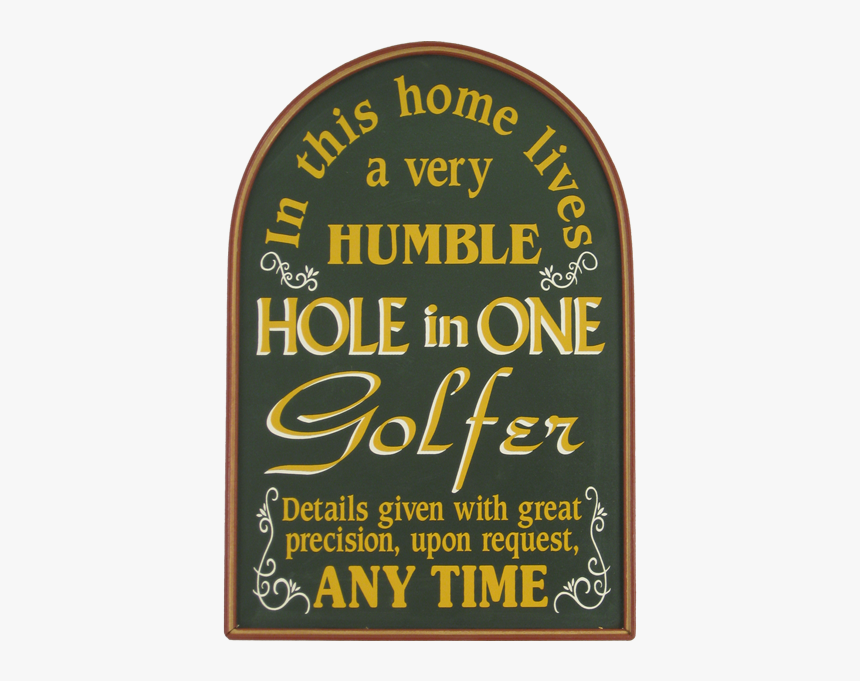 Hole In One Wall Decor - Golf Hole In One Gift, HD Png Download