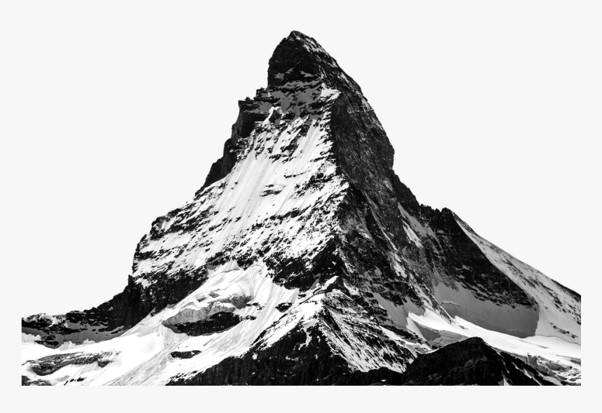 Black Mountain White Background, HD Png Download