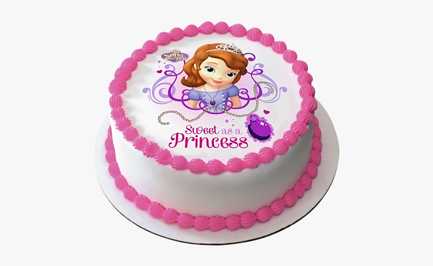 Princess Cake Png Round - Sofia Cake, Transparent Png