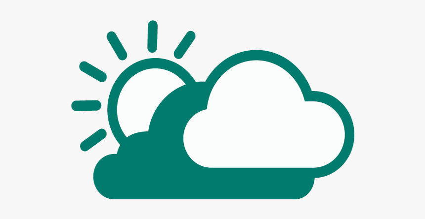 Partly Cloudy Weather Drawing, HD Png Download