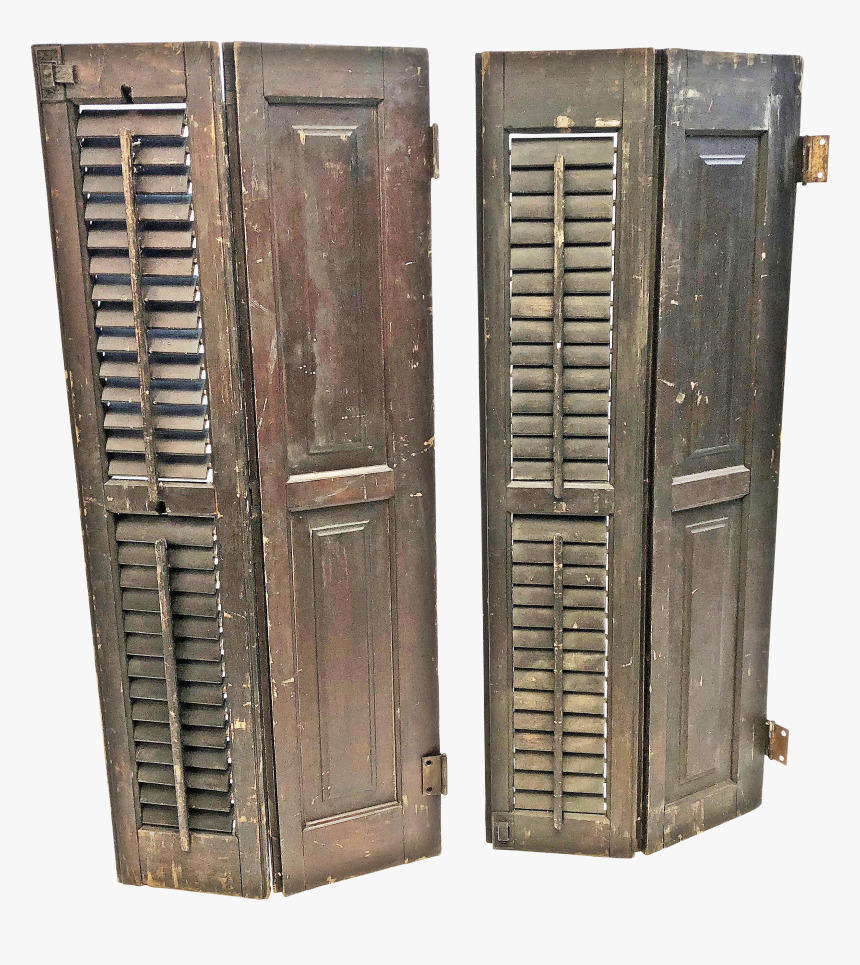 Clip Art Brown Shutters - Cupboard, HD Png Download