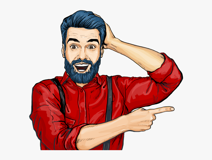 Cartoon Guy Pointing Png, Transparent Png