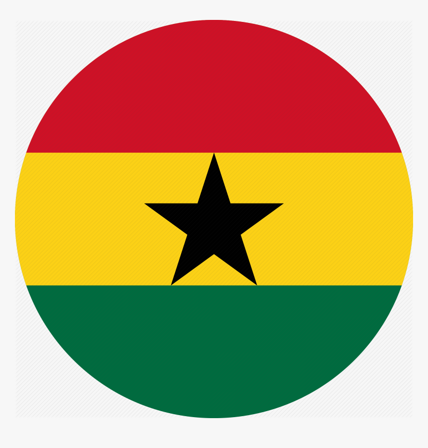 Ghana Flag Circle, HD Png Download