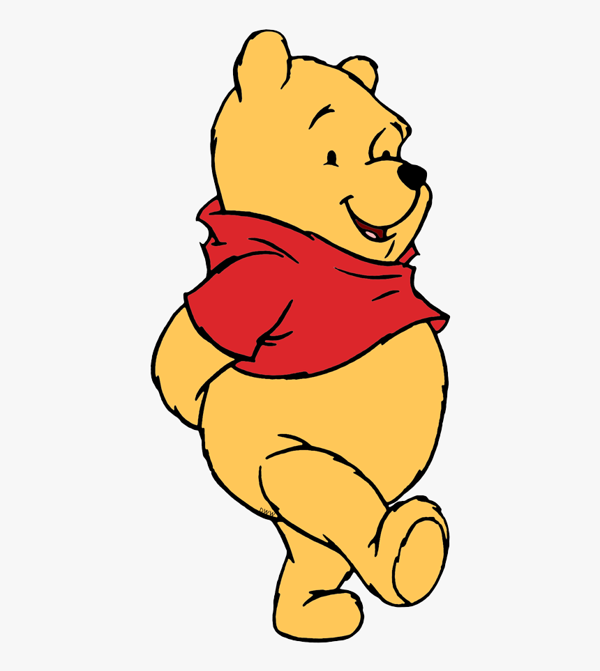 New Touching Winnie The Pooh Walking - Winnie The Pooh Cute, HD Png