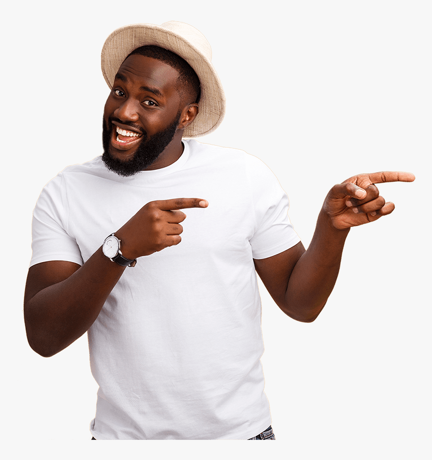 Happy Guy Pointing Right - Gentleman, HD Png Download
