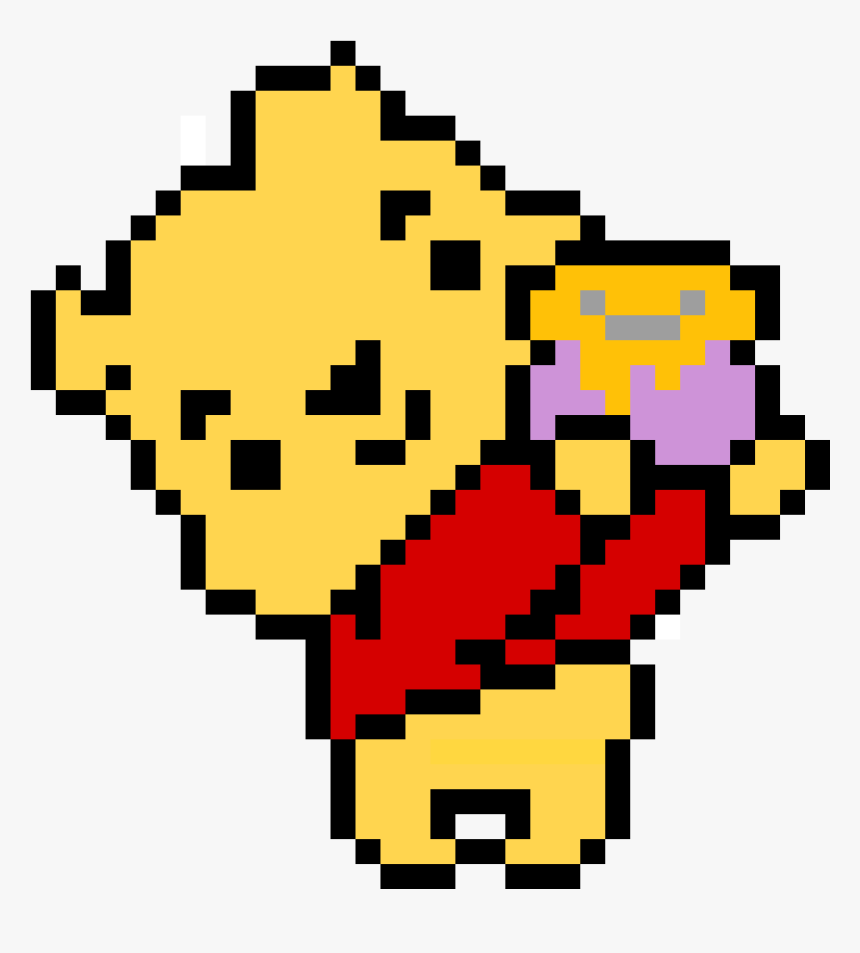 Pixel Art Winnie, HD Png Download