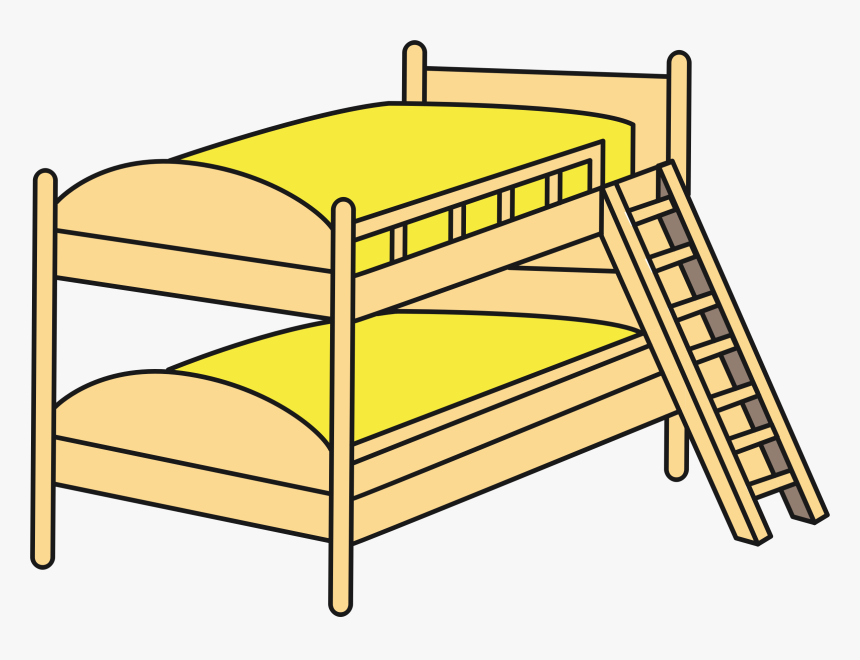 Clipart Bed Bunk Bed - Clip Art Bunk Bed, HD Png Download