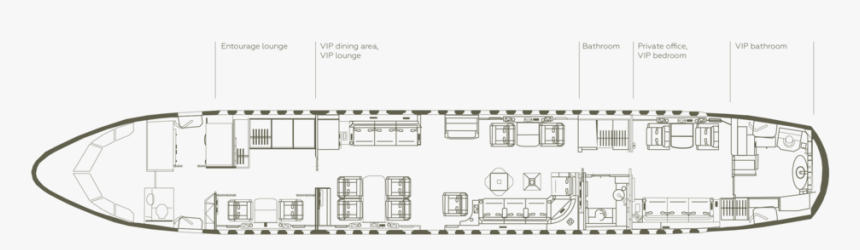 Airbus Floor Plan Horizontal Small - Plan, HD Png Download