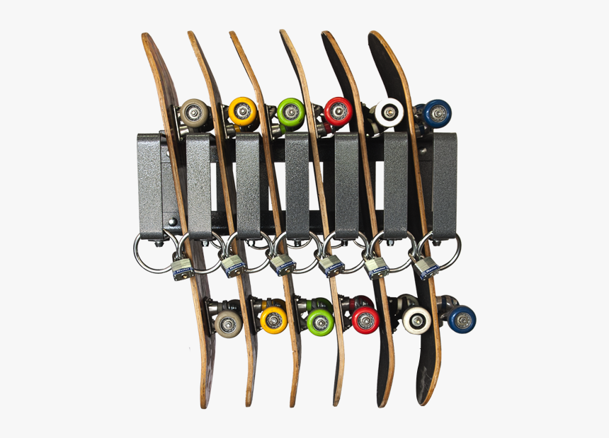 Skateboard Lock Rack, HD Png Download