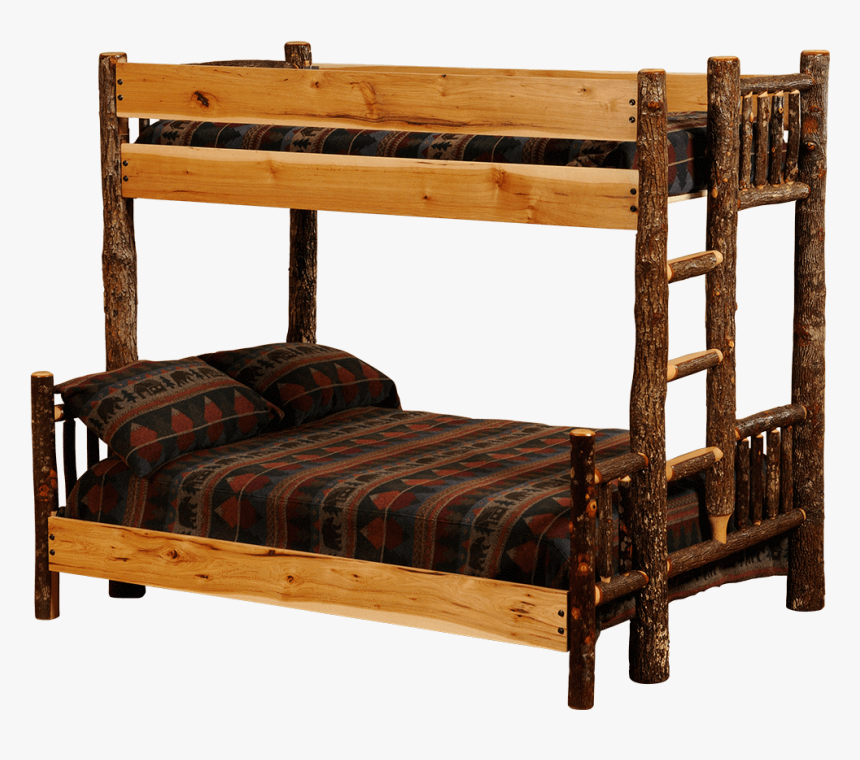 Hickory Bunk Bed - Rustic Double Bunk Beds, HD Png Download