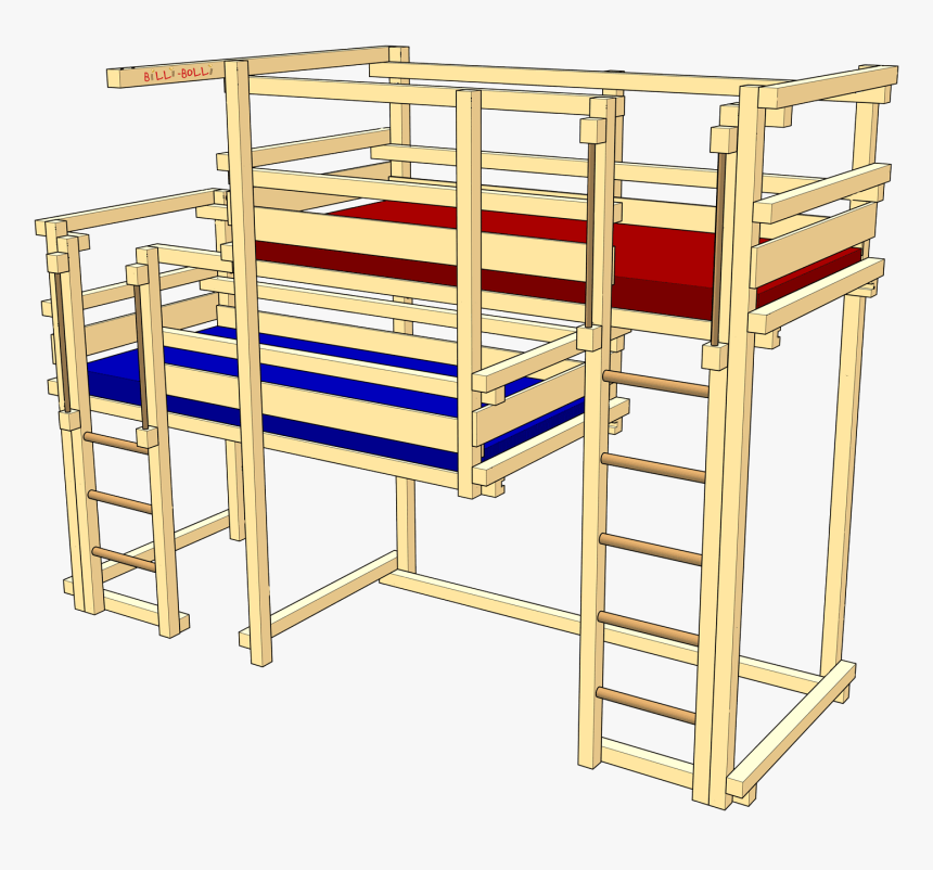 Both-up Beds - Literas Triples Adultos En Esquina, HD Png Download