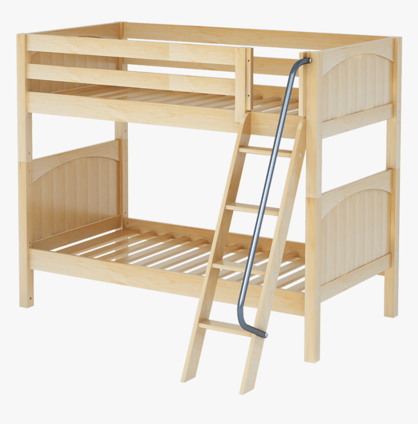 Maxtrix Kids Gotit Twin Medium Bunk Bed W/ Angled Ladder - Bunk Bed, HD Png Download