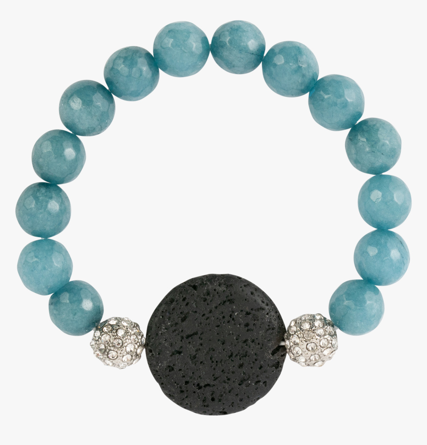 *turquoise, Round Black Lava Stone & 2 Fireballs, HD Png Download