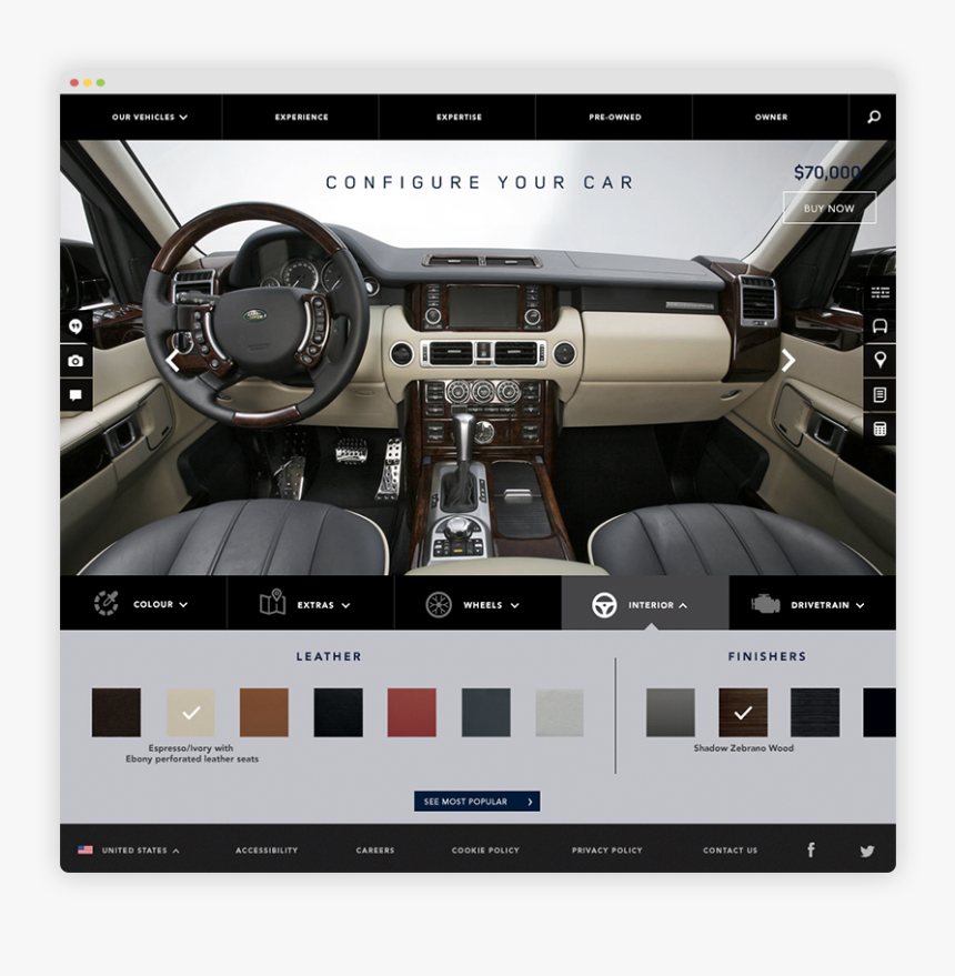 Landrover In Browser4 - Range Rover 2010 Interior, HD Png Download