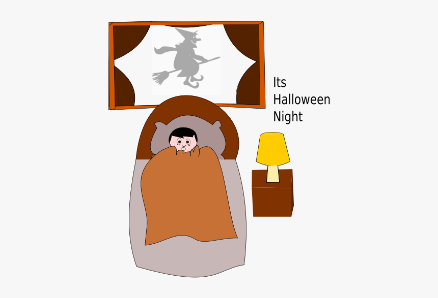 Halloween Night - Halloween Bed Clipart, HD Png Download