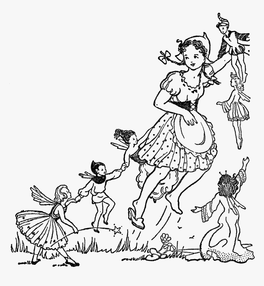 Girl Fairies Digital Clip Art - Cartoon, HD Png Download