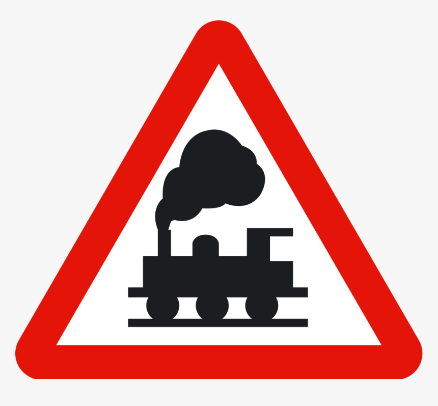 Road Merge Sign Png, Transparent Png