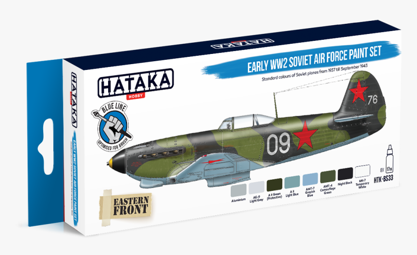 Htk-bs33 Early Ww2 Soviet Air Force Paint Set - Hataka As28, HD Png Download