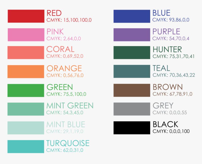Color Swatches With Mints , Png Download - Hydro Flask Colors Swatches, Transparent Png