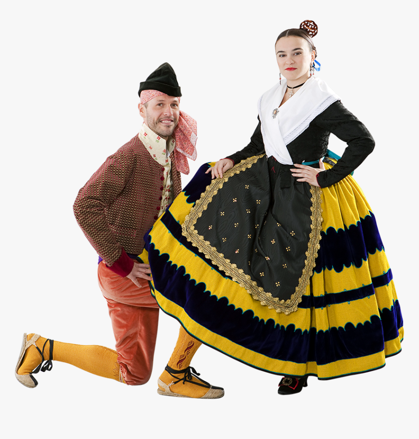 Traje Regional Huertana Y Huertano - Trajes Regionales De Murcia, HD Png Download