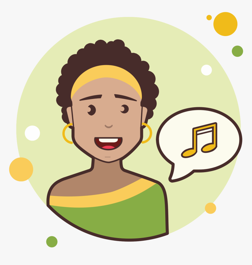 Short Hair Lady Music Icon - Girl Have Question Png, Transparent Png