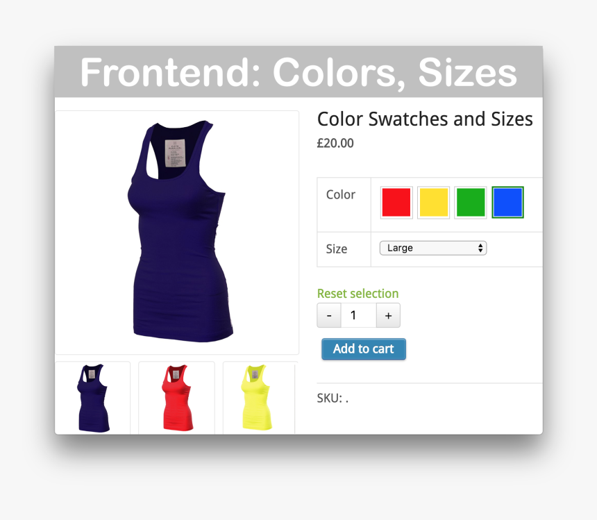 Woocommerce Variation Swatches, HD Png Download