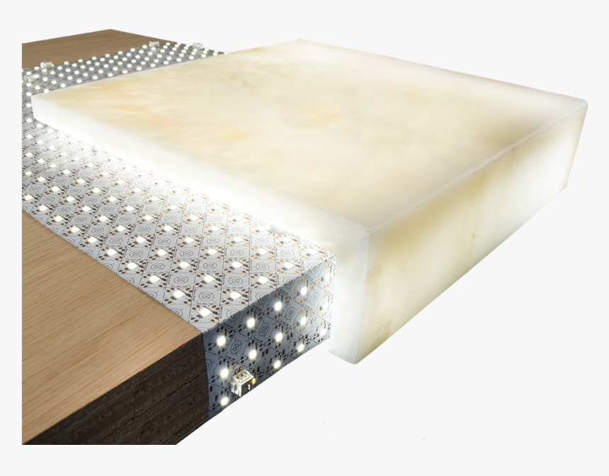 Auragami Led Light Sheet Nested Nesting Under Backlit - Backlit Countertop, HD Png Download