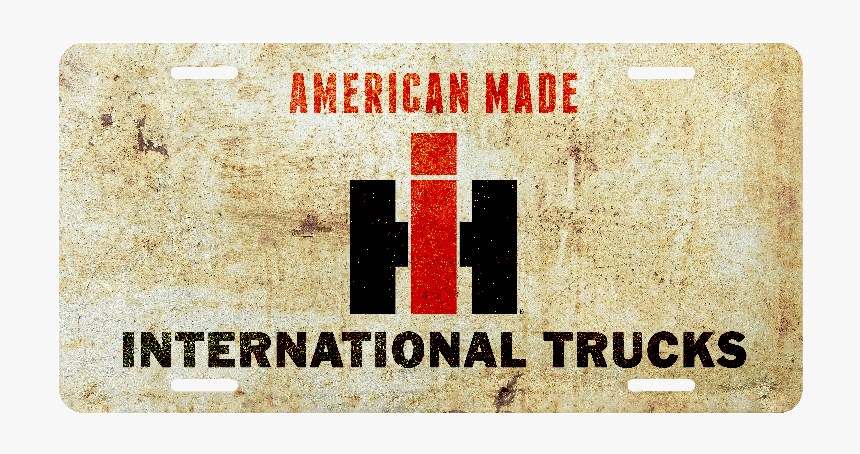 International Harvester American Made Distressed License - Shawnee Scout, HD Png Download