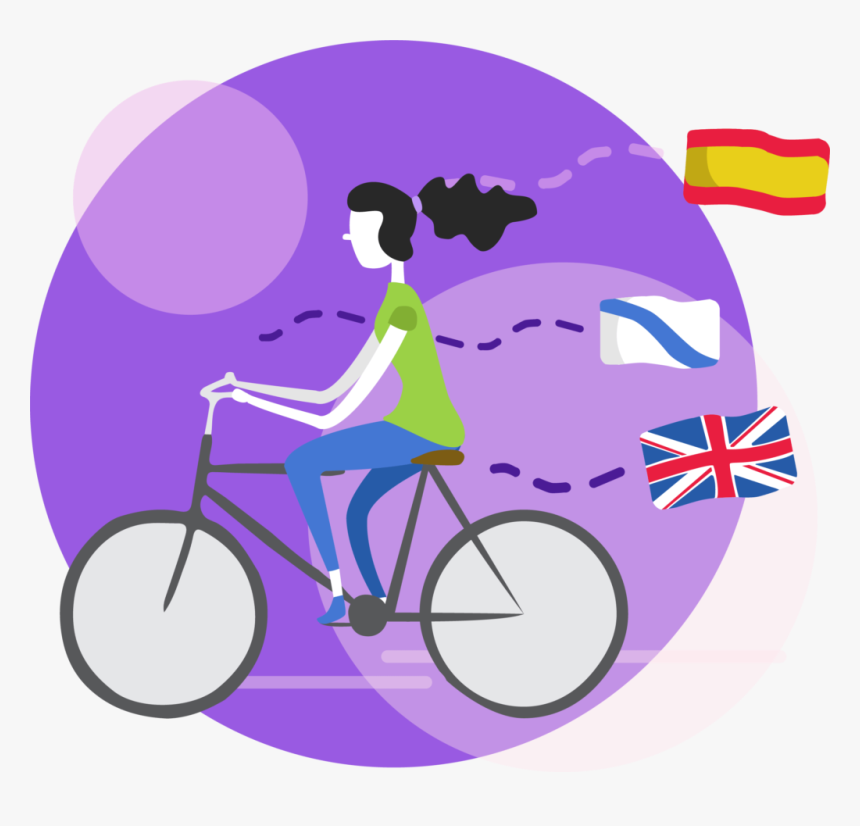 Ilustracion Madre Mía Lorena N - Mountain Unicycling, HD Png Download